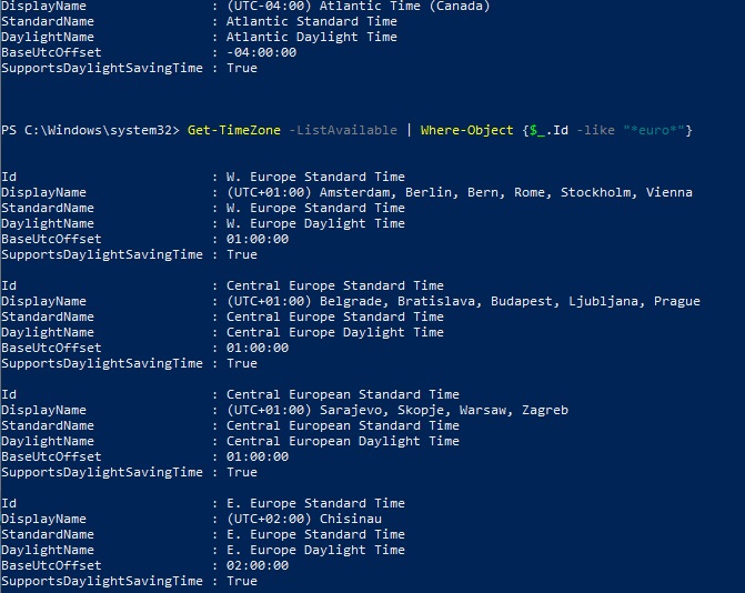 aktivt Afvist Dronning Changing Time Zone Settings in Windows via CMD, PowerShell, and GPO |  Windows OS Hub
