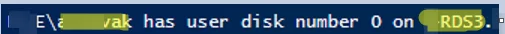 PowerShell script: find the RDS host where UPD (VHDX is mounted 