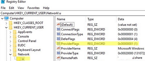 map network drives from smbv1 devices with the ProviderFlags registry parameter