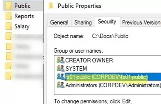 Assign shared folder ntfs permissions to AD groups