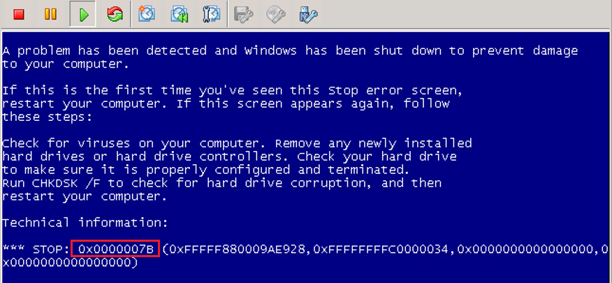 Không thể khởi động Windows 7 hoặc Server 2008 R2 vì lỗi BSOD Error 0x0000007B? Đừng lo, chỉ cần xem hình ảnh để biết cách khắc phục lỗi một cách nhanh chóng và dễ dàng nhất!