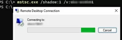 mstsc: shadowing user desktop session in windows 11
