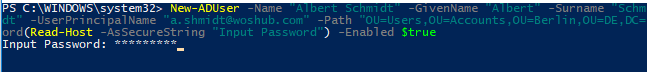 How to Create New Active Directory Users with New-ADUser PowerShell