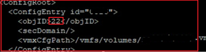 vmInventory.xml file - vm config entry