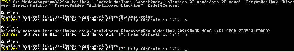 Get-Mailbox: DeleteContent parameter