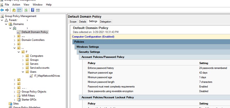 Configuring a Domain Password Policy in Active Directory | OS Hub