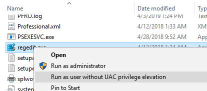 UAC विशेषाधिकार उन्नयन के बिना उपयोगकर्ता के रूप में प्रोग्राम चलाएँ