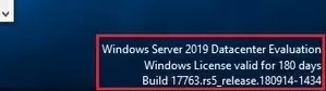windows server 2019 standard evaluation license valid for 180 days