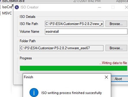 build esxi iso image from folder