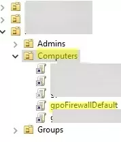 link firewall policy to active directory computers
