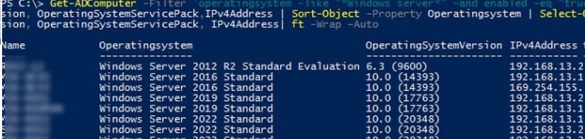 list active directory computers properties with powershell
