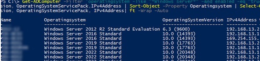 List Active Directory Computer Properties with PowerShell