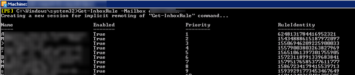 Managing Outlook Mailbox Rules Through PowerShell