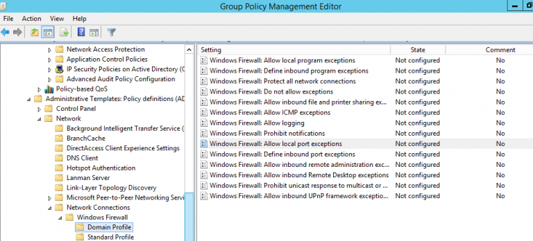 Configuring Windows Firewall Settings And Rules With Group Policy Windows Os Hub