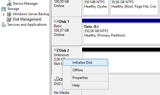 initialize RAM drive on Windows