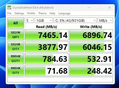 crystaldiskmark - disk benchmark tool
