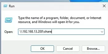 how to open shared folder on windows