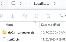 start2.bin file contains Start Menu layout in Windows 11 22H2 and newer