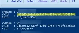 get vmid with powershell