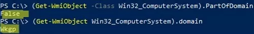powershell: check workgroup name in windows 