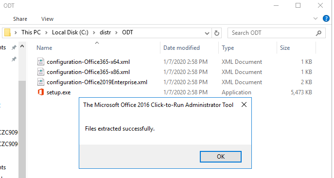 Microsoft Office Deployment Tool – ODT configuration-Office2019Enterprise.xml 