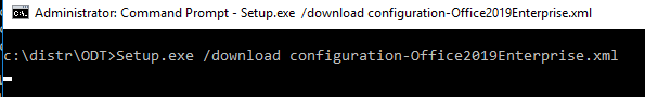 Setup.exe /download configuration-Office2019Enterprise.xml