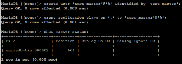 mariadb get bin_log for replication partner