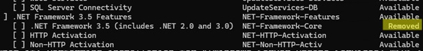 removed role or feature on demand on windows server