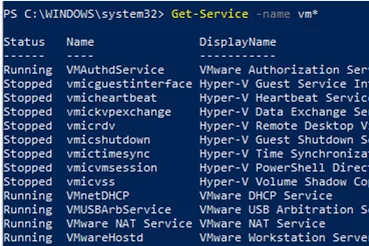 Check Windows Service Status with Get-Service