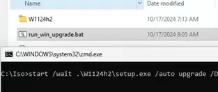 Silent upgrade Windows 11 build with setup.exe cmd-line options