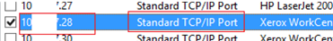 use Standard TCP/IP Port instead of “WSD Port