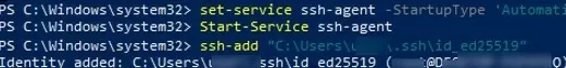 add ssh private key to ssh-agent in windows