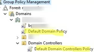 reset default domain gpo