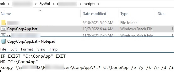 batch script: copy new and changed files from shared folder on Windows