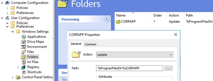 copy folder with GPO