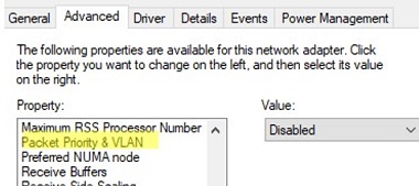 enable vlan support in windows driver 