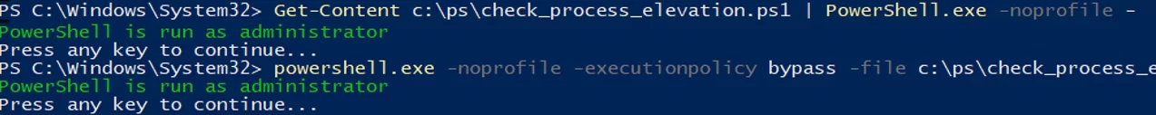 Different ways to bypass Powershell execution policy :.ps1 cannot