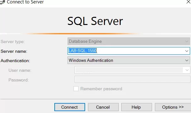 How to connect SQL Server using different TCP port?