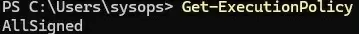 powershell execution policy allow run only signed files