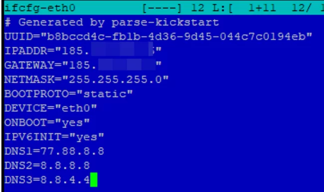 set static ip address on linux rhel or centos using file network-scripts/ifcfg-eth0