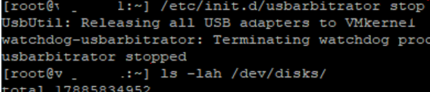 stop usbarbitrator to directly connect USB device to vmware esxi host 