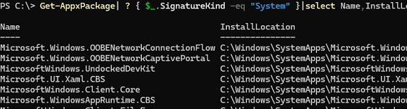 List system UWP apps on Windows with PowerShell
