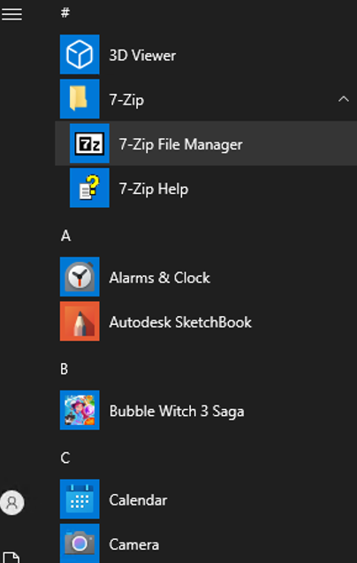 newly installed software on windows 10