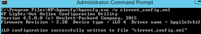 hponcfg.exe - reset hpe ilo password using honcfg.exe tool
