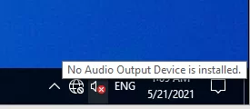 No Audio Output Device is installed on Windows VM on VMWare Esxi