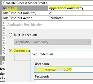 Using Group Managed Service Accounts with IIS