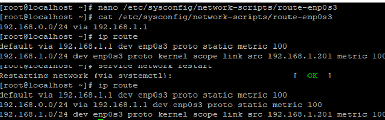 Configuring Routing On Linux RHEL CentOS Windows OS Hub