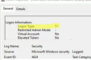 Event ID 4624: CachedInteractive login