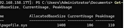 cmd: check pagefile