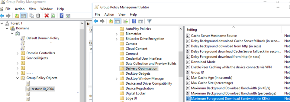 updated admx templates in the group policy management console